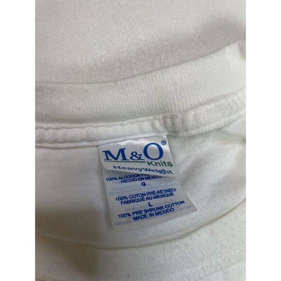 VINTAGE Superior Cerveza Beer Promo T-shirt Men Large White Chetumal - Picture 5 of 6